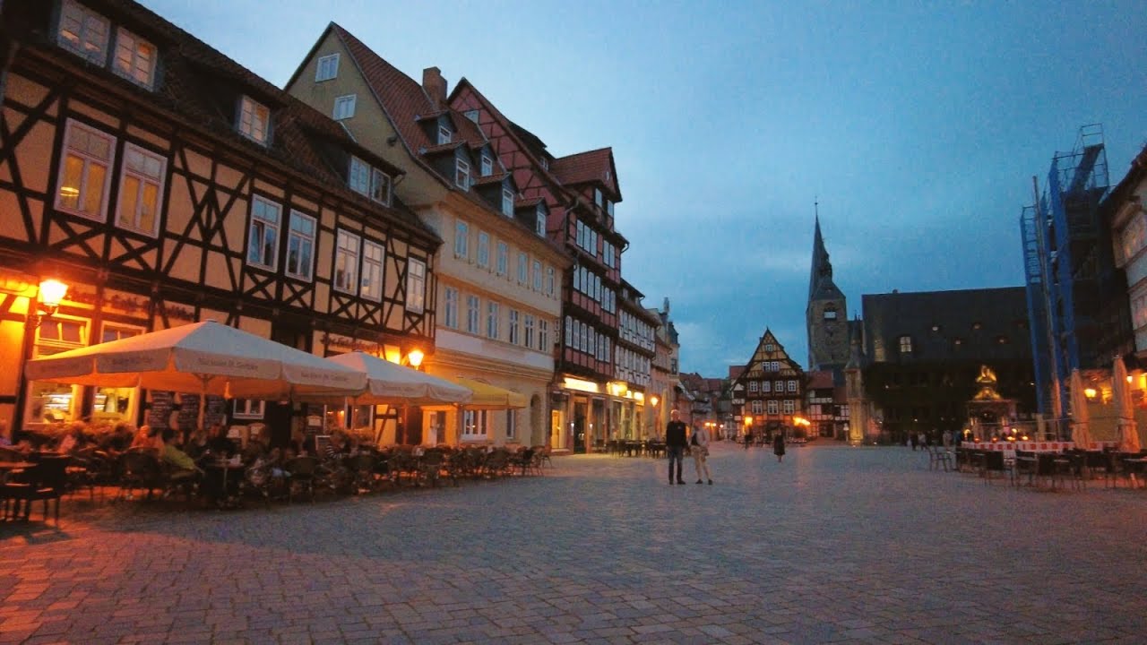 Abendspaziergang in der Welterbestadt Quedlinburg | virtual Tour | 4K60fps