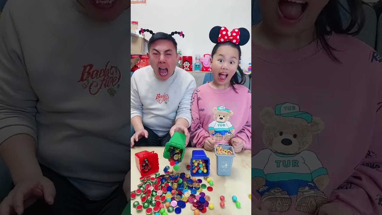 Happy family show, Lovely family play game at home #Han Sinh #Shorts #063
