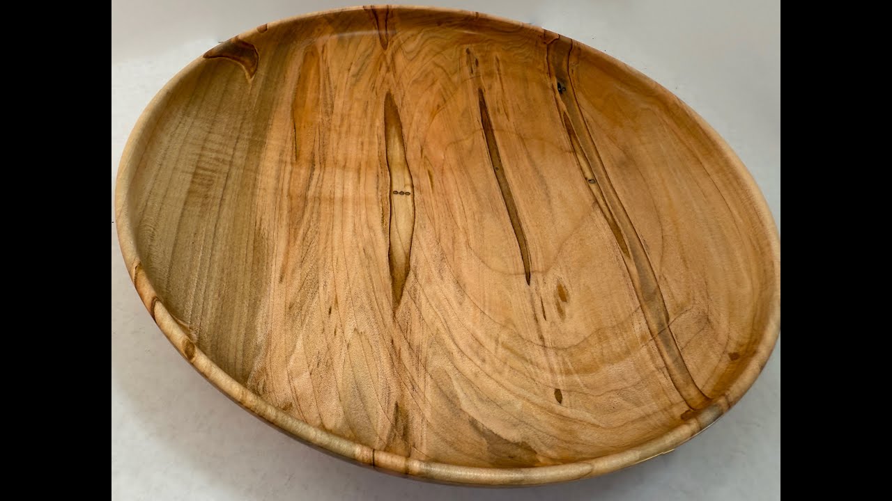 Turning an Ambrosia Maple Bowl — Full Process on the Lathe