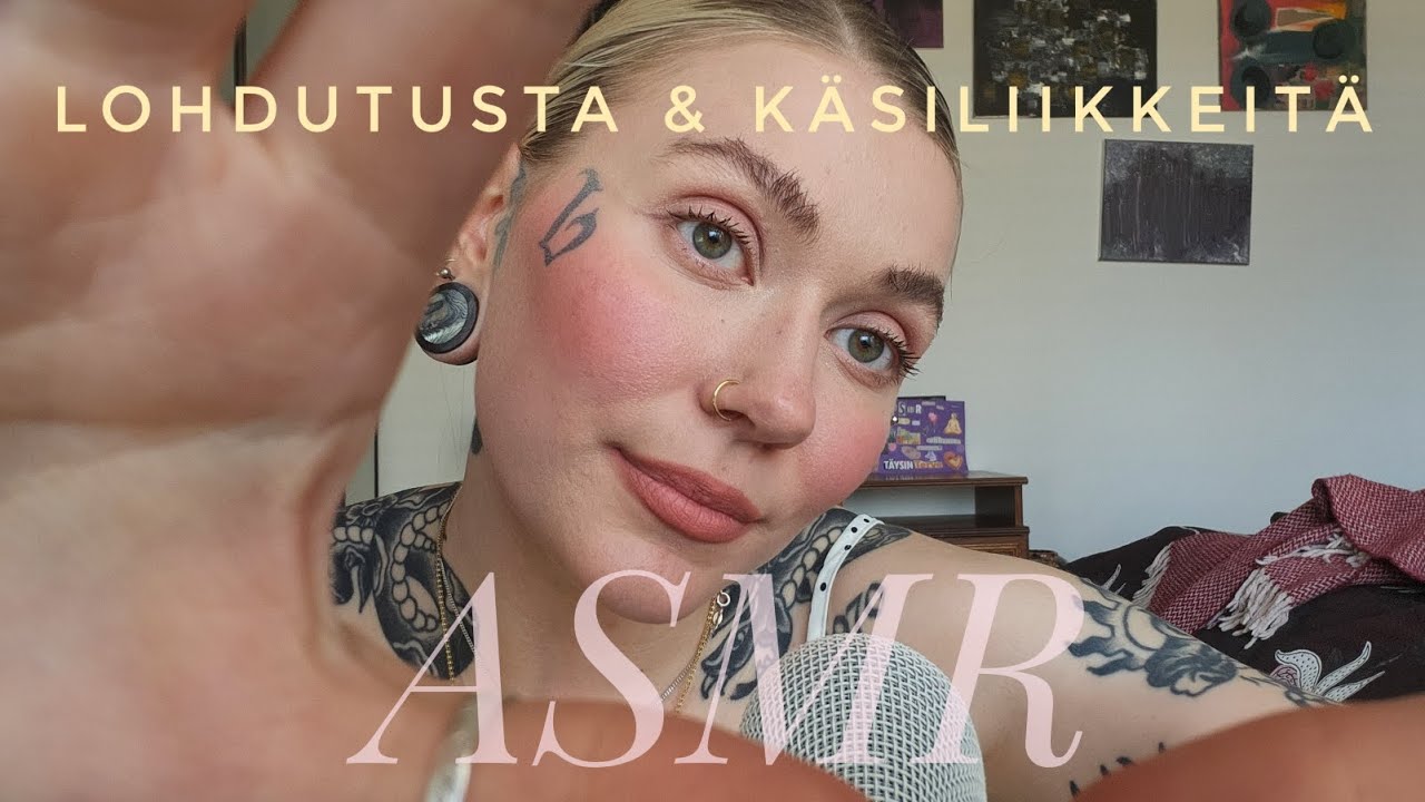 ASMR Suomi - Lohdutan sua ♡ (inaudible, käsiliikkeitä, personal attention