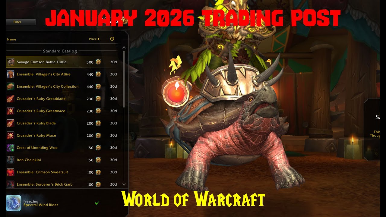 January 2026 Trading Post and Traveler's Log - World of Warcraft