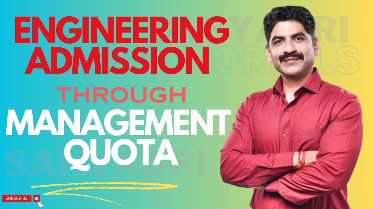 Engineering Admission Through Management  Quota | Sahyadri Tutorials
