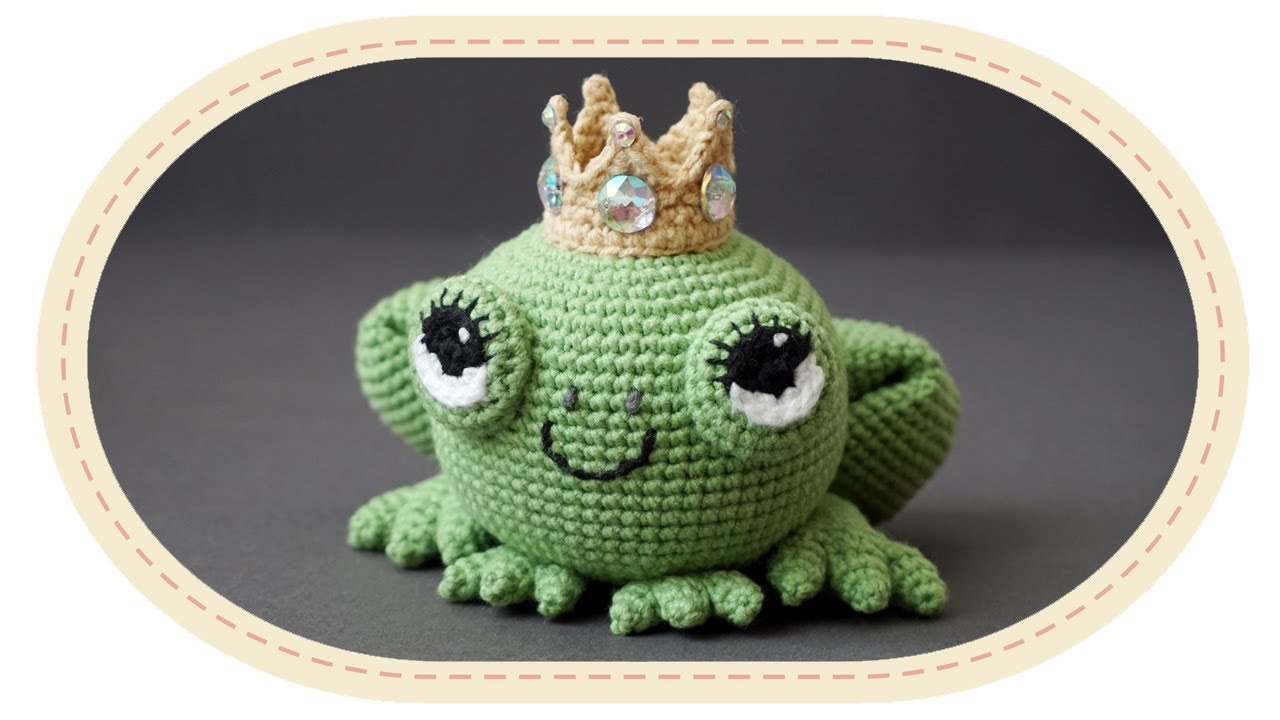 Царевна лягушка амигуруми крючком. Crochet frog amigurumi.