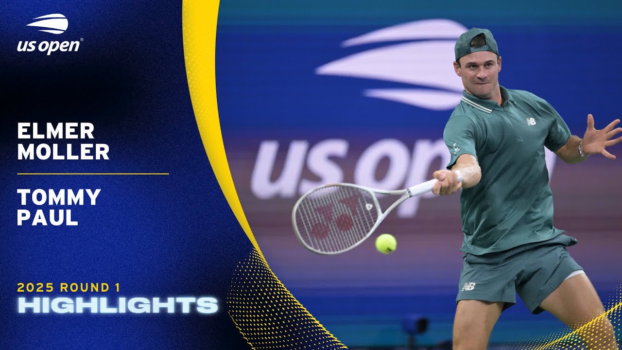 Elmer Moller vs. Tommy Paul Highlights | 2025 US Open Round 1