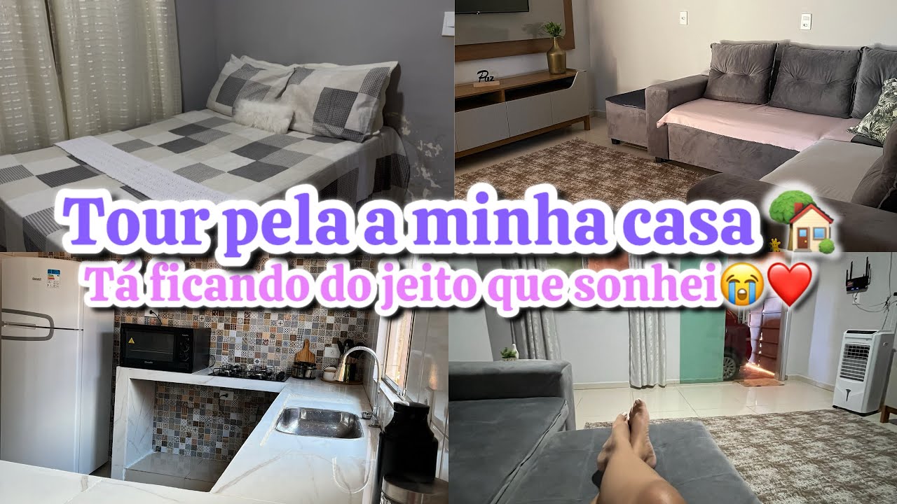 TOUR PELA A MINHA CASA PROPRIA🏡TA FICANDO UM SONHO😭❤️ (parte interna)❤️