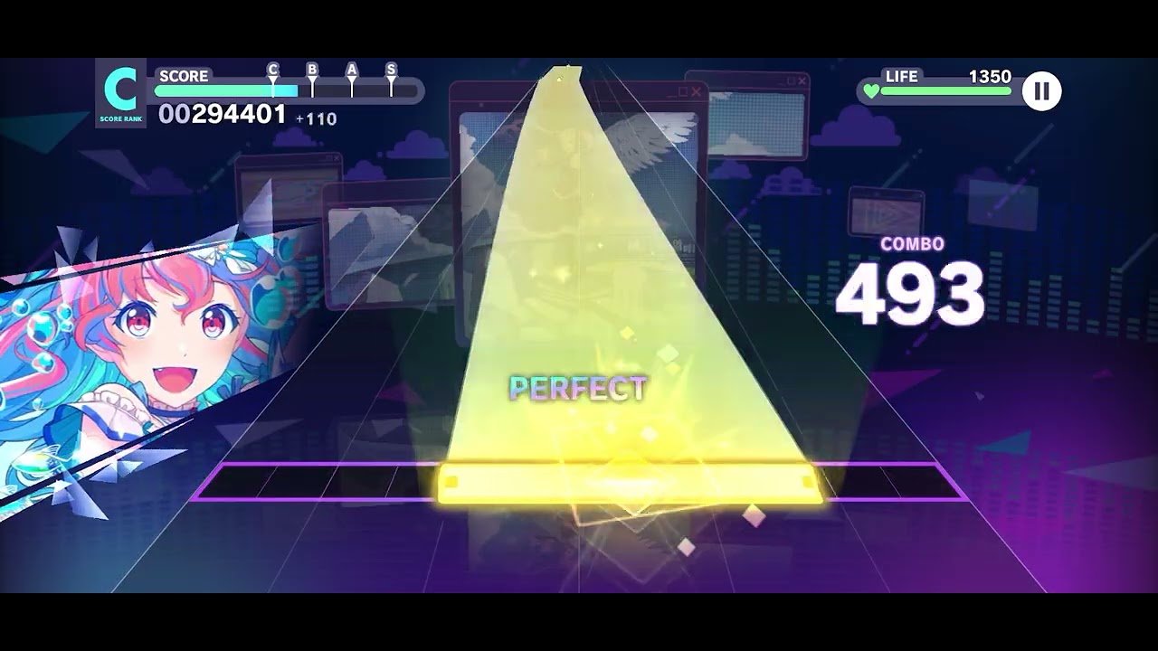 The intense voice of Hatsune Miku (Full combo hard mode)