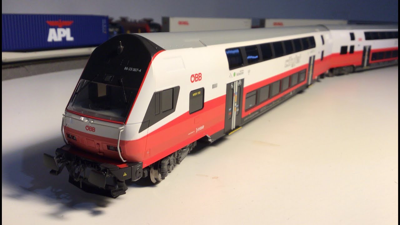 Jägerndorfer CityJet Doppelstockwagen der ÖBB mit 1116 147 mit LeoSound