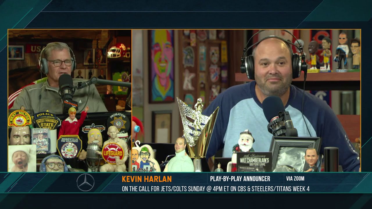 Fritzy faces off against Kevin Harlan in the 
