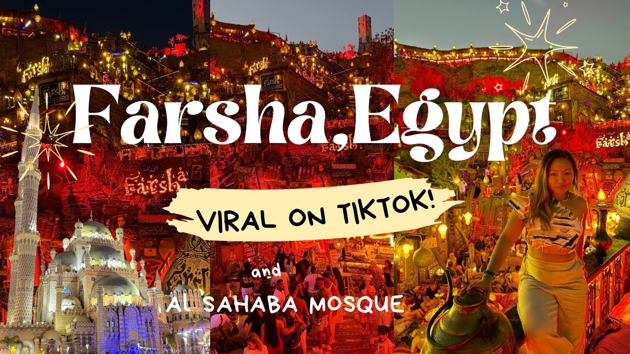 THE FAMOUS FARSHA CAFE & AL SAHABA MOSQUE📍Sharm El Sheikh, Egypt🇪🇬
