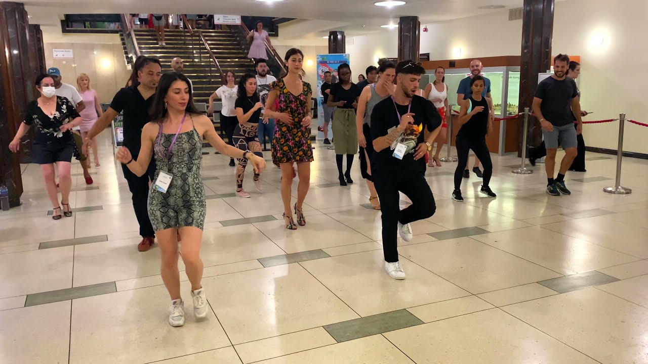 SALSA ON2 FOOTWORK CLASS - DAN & JADE  | ACID SALSA (TROPICAL SUMMER FEST 2021)