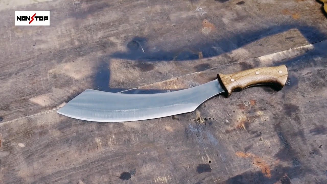Making swords by hand with simple tools is an art passed down through generations.