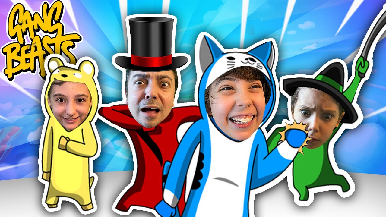 كل واحد يقاتل لنفسه 😂 Gang Beasts