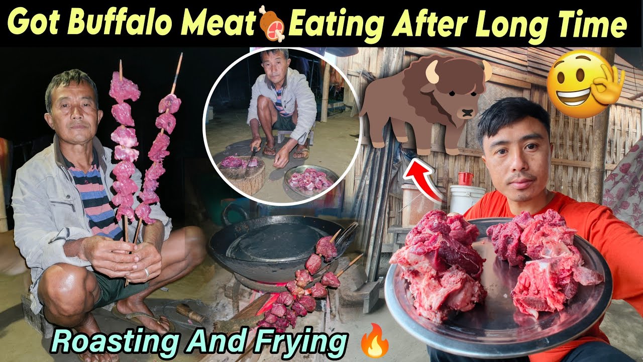 Got Buffalo🦬Meat Eating After Long Time 🤤 | Rotating And Frying🔥 