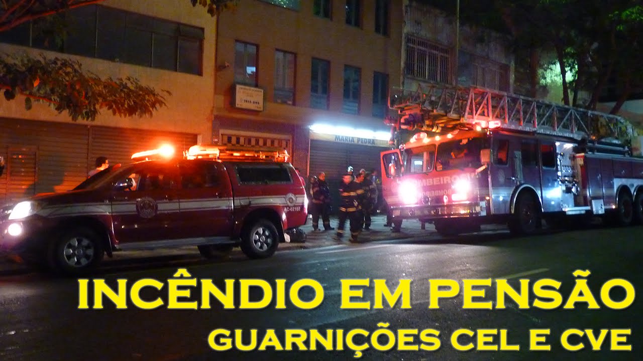 Possível incêndio em pensão desloca 5 viaturas dos Bombeiros