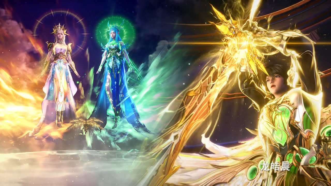 🔥🌀双神降临！龙皓晨执光明神剑，以裁决罪恶，守护梦幻天堂而战斗！【神印王座 Throne of Seal】