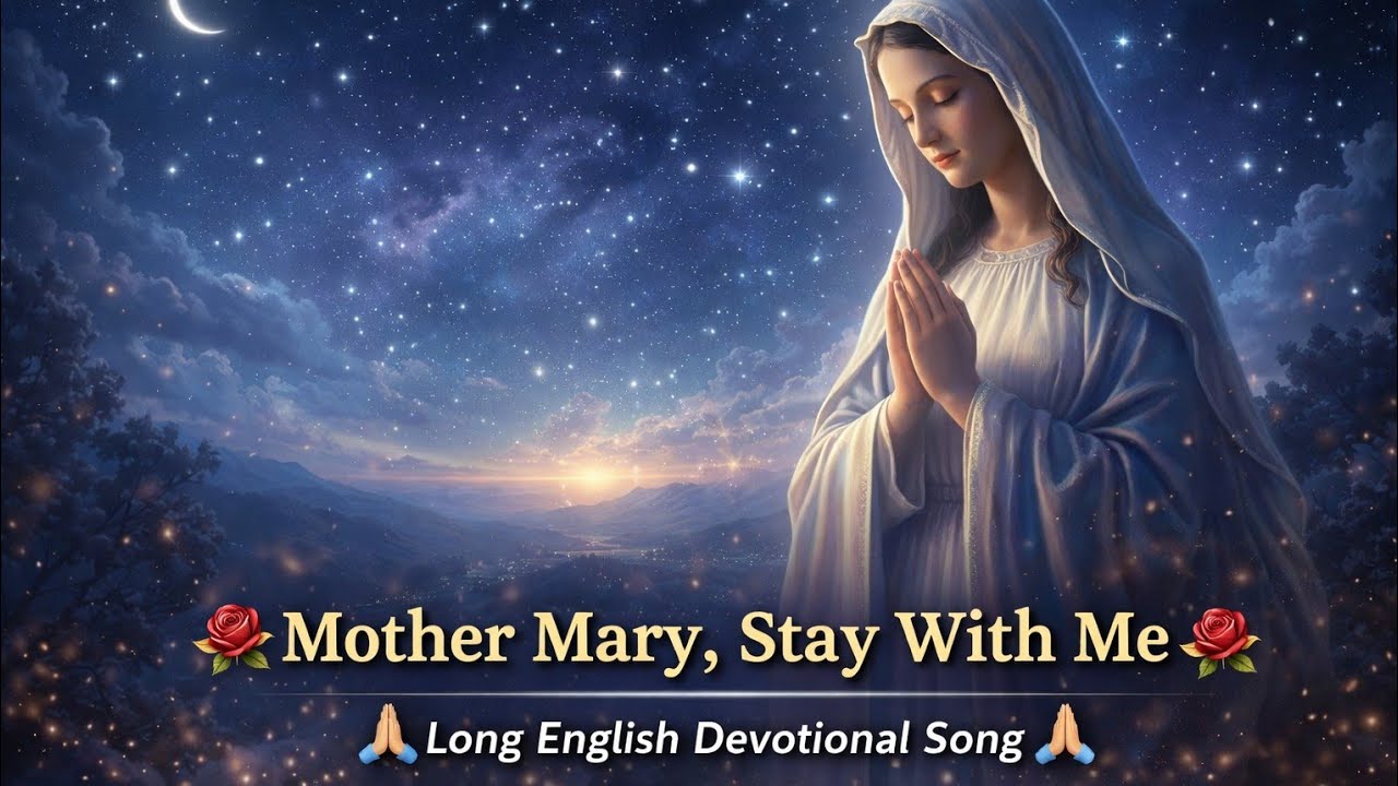 🌹🙏 Mother Mary, Stay With Me 🌙 | Long English Devotional Prayer Song