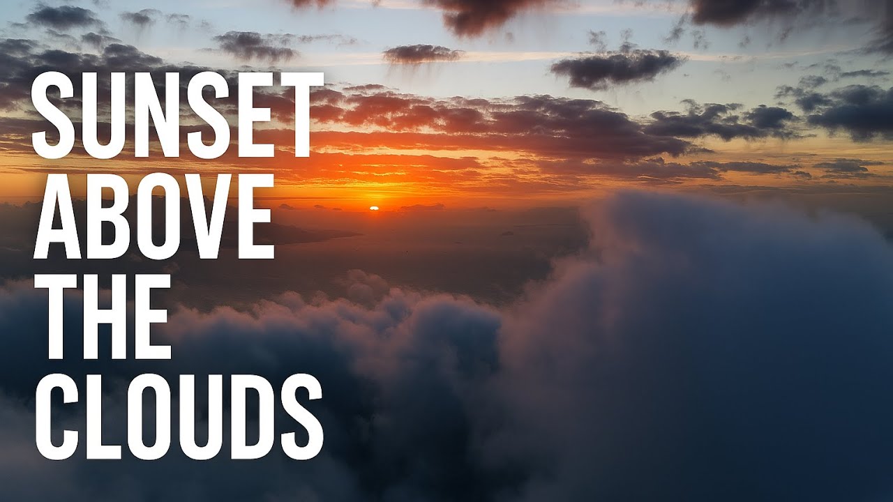 Sunset Over the Clouds – Shot on DJI Mavic 4 Pro
