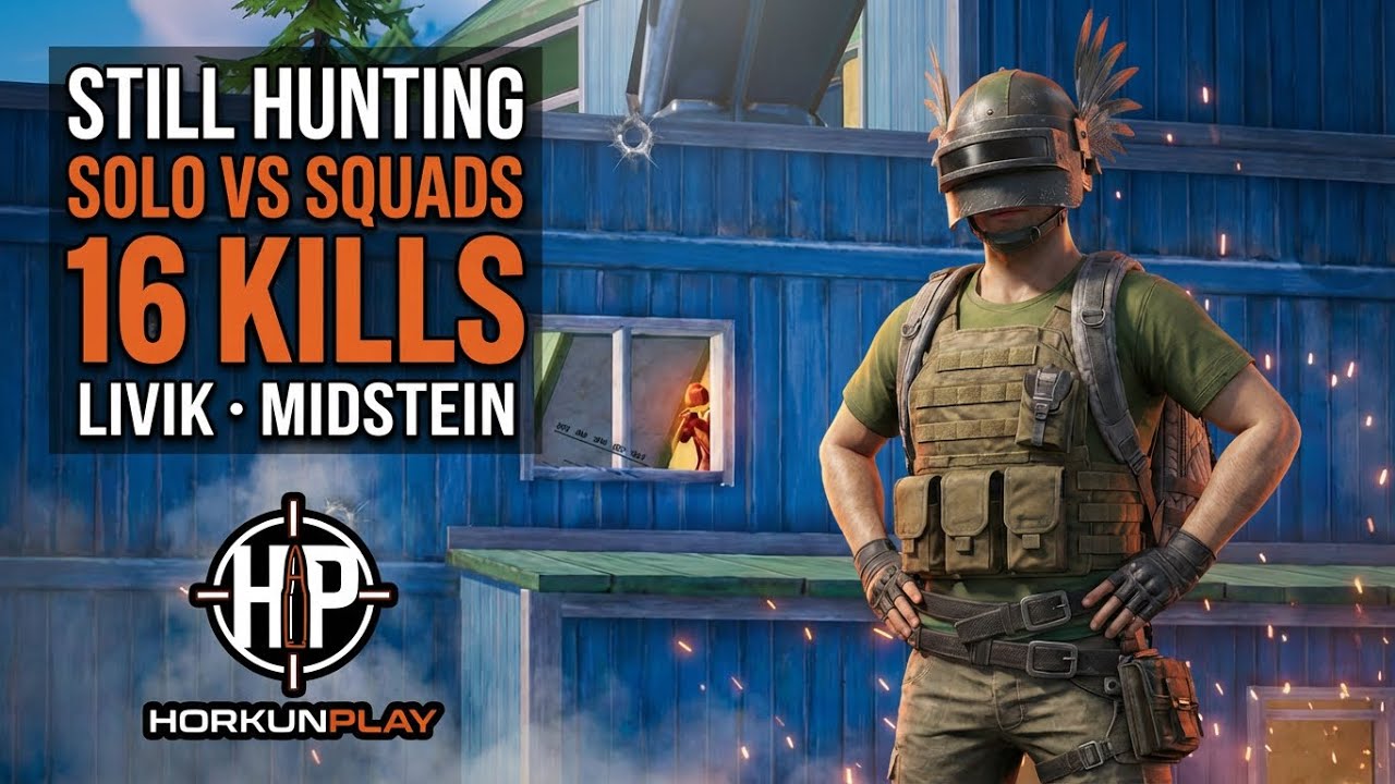 Still Hunting | Solo vs Squads | 16 Kills | Top 1 | PUBG Mobile