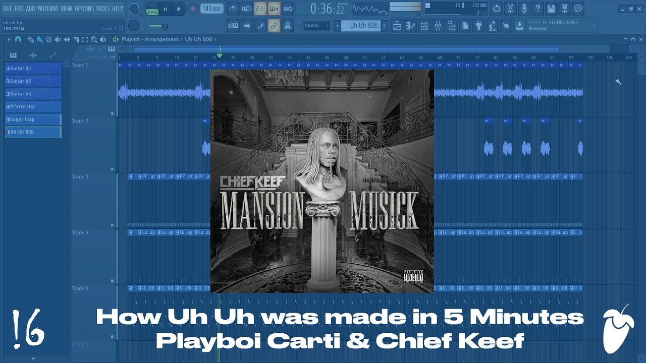 How Uh Uh was made in 5 minutes - Playboi Carti & Chief Keef (FL Studio Remake)