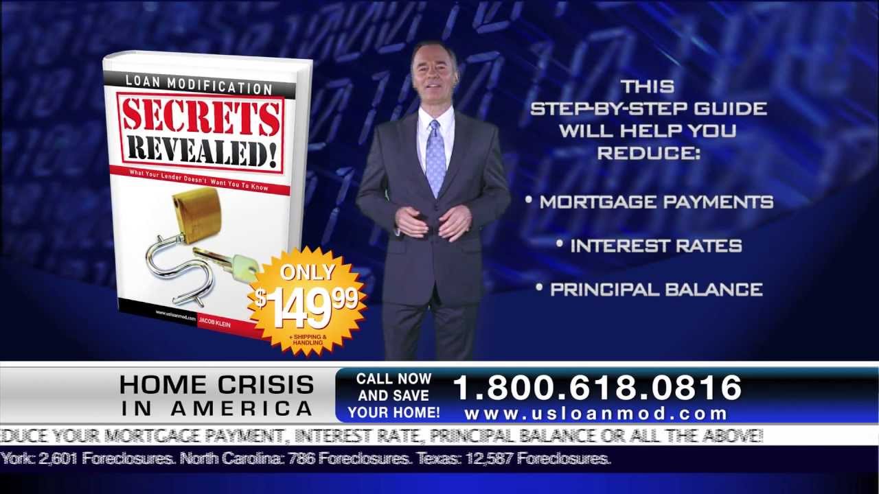 Loan Modification Secrets Revealed / DRTV Commercial
