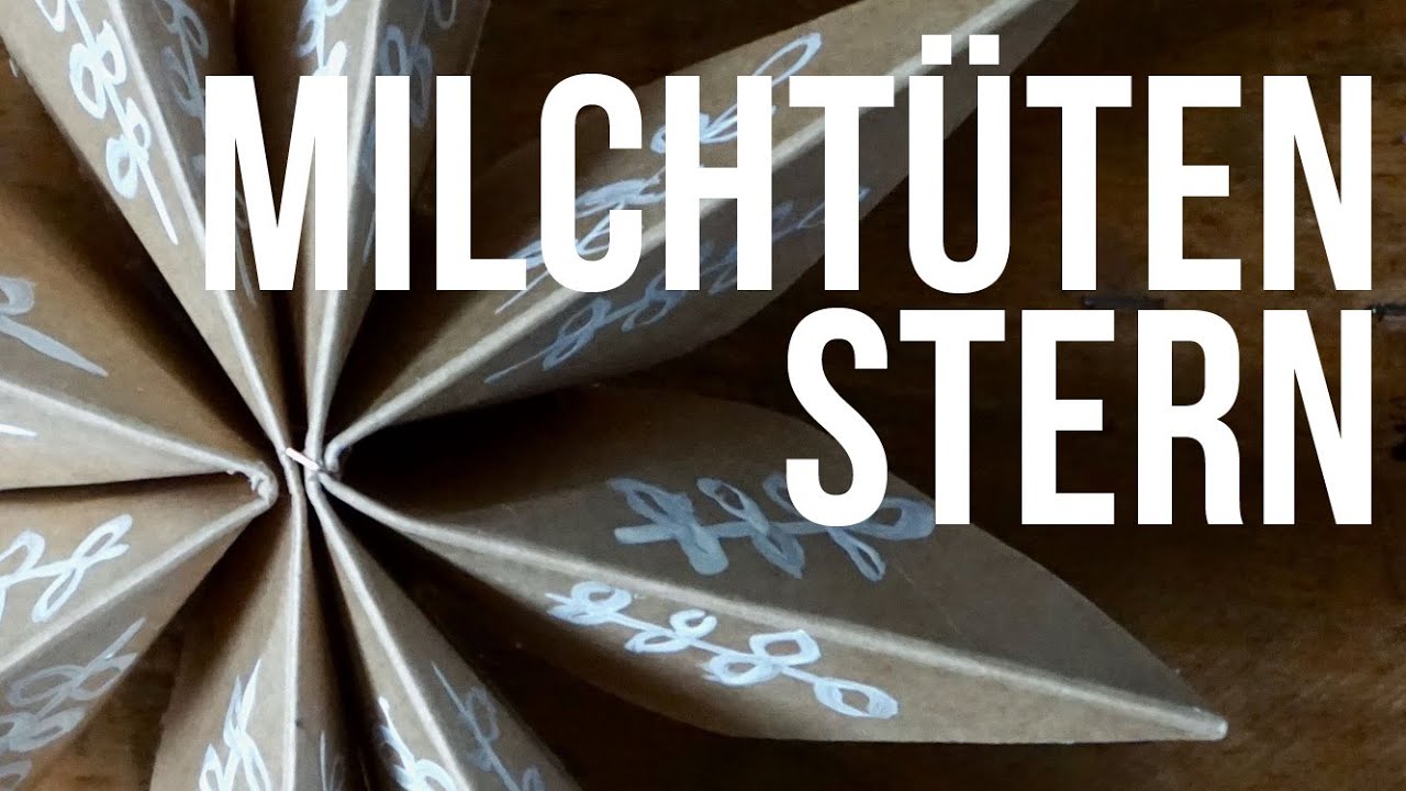 Sterne aus Milcht&uuml;ten basteln