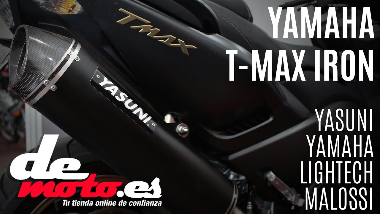 Personalización YAMAHA T-MAX IRON 2016 YASUNI / MALOSSI / LIGHTECH / DEMOTO