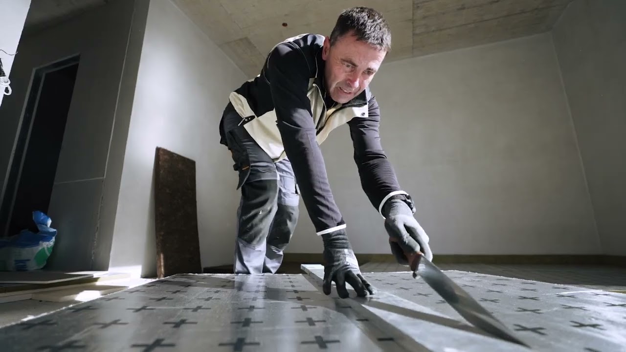 Knauf Insulation - izolacijska plošča za neposredno namestitev talnega gretja – SmartFloor-Fix