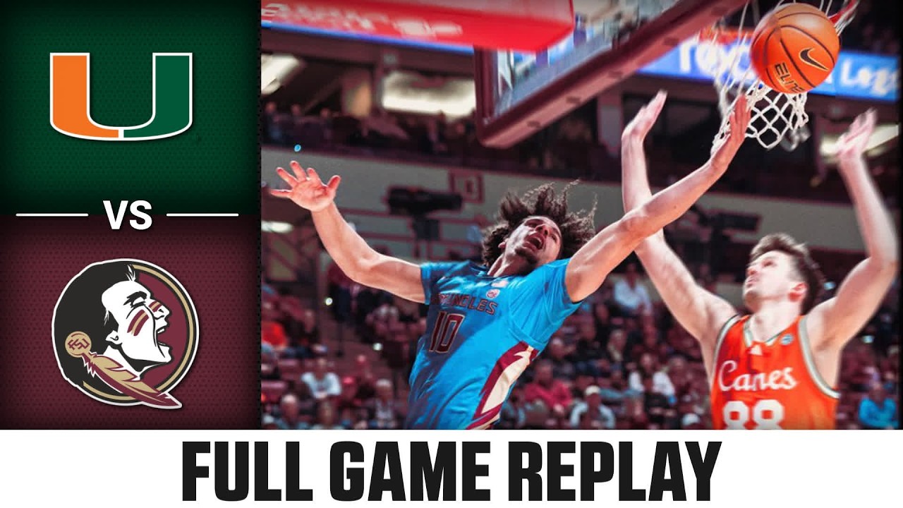 Miami vs. Florida State Full Game Replay | 2025-26 ACC Men's Basketball