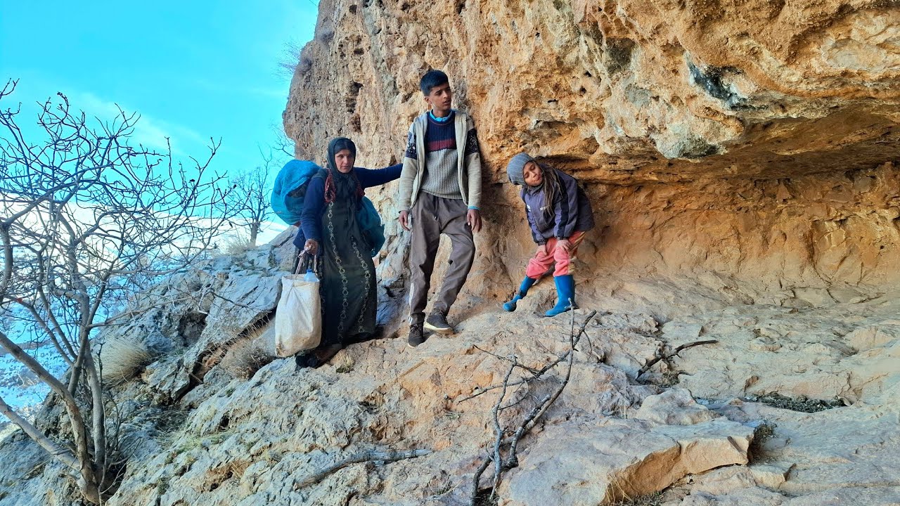 Homeless family escapes cold and snow, finding refuge 20 meters up
