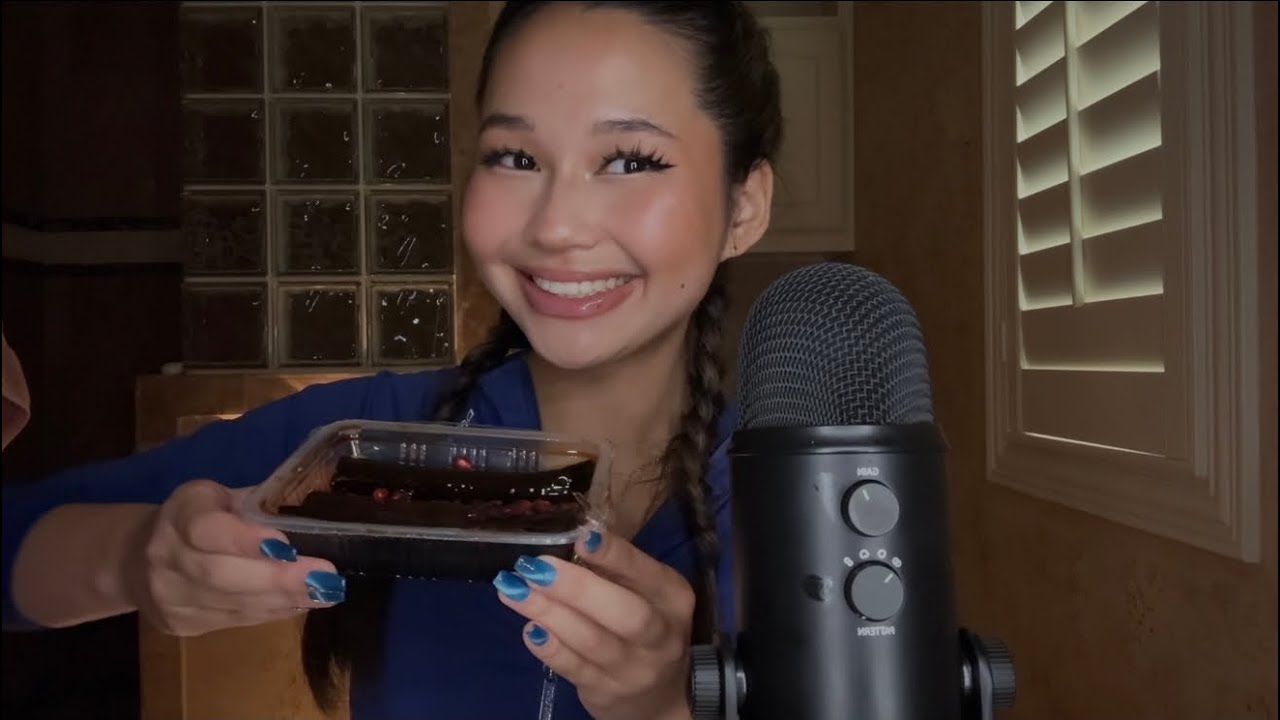 asmr trying the viral lavashak!!