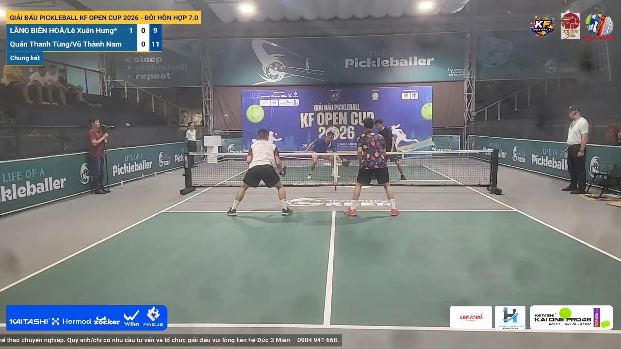 LIVE | GIẢI ĐẤU PICKLEBALL KF OPEN CUP 2026 - ĐÔI HỖN HỢP 7.0 | V8-B1