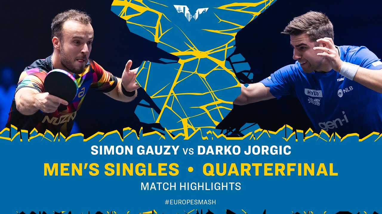 Simon Gauzy vs Darko Jorgic | MS QF | #EuropeSmash 2025