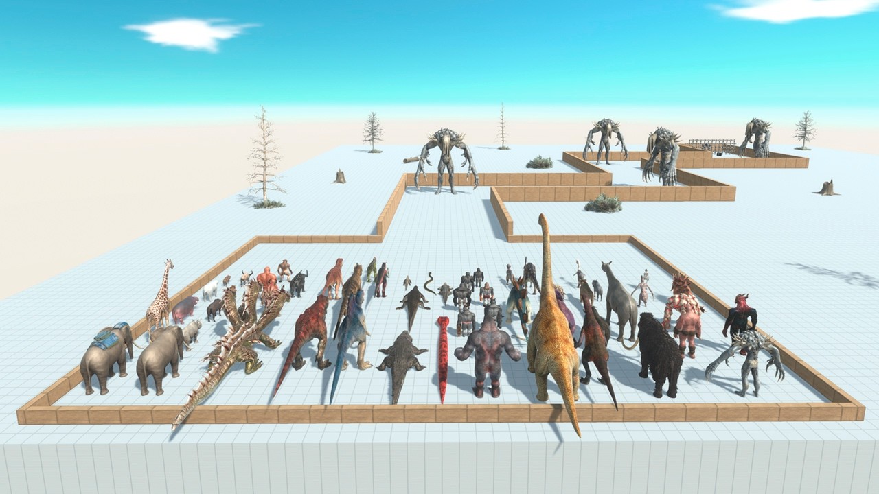 Factions Rescue Old Goro from the Scourge Maze - Animal Revolt Battle Simulator