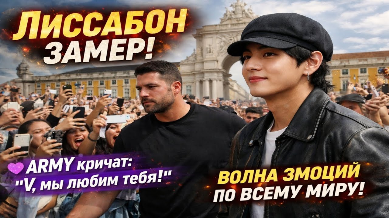 🔥 «Лиссабон замер: появление Ким Тэхёна вызвало волну эмоций по всему миру»
