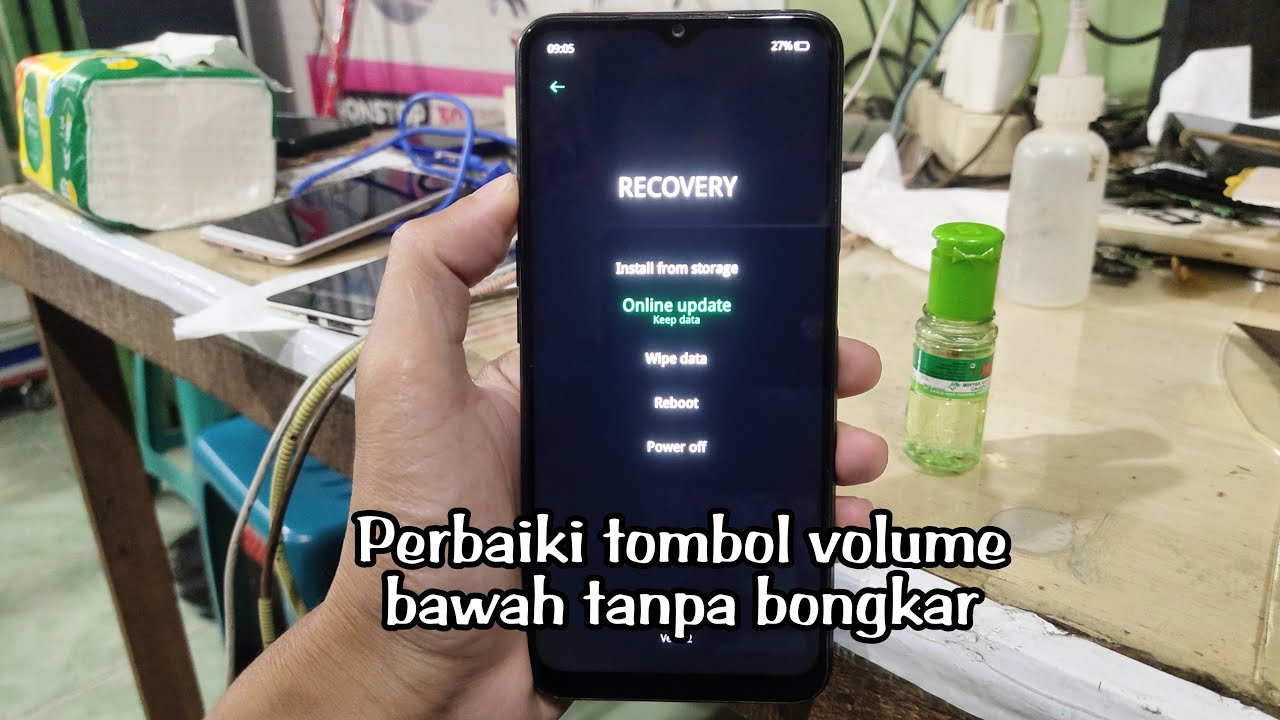 Oppo A16 ColorOs Recovery Tombol Volume Bawah Rusak Tidak Bisa Masuk Menu