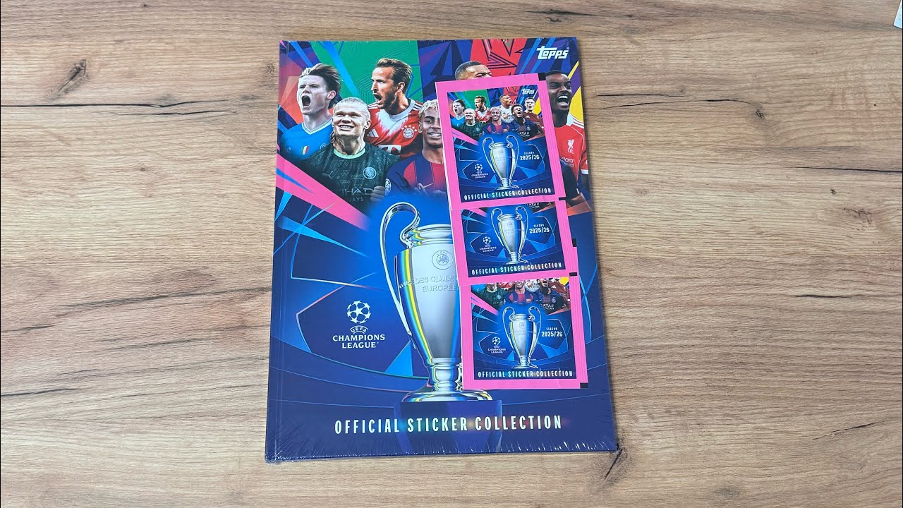 Topps UCL Sticker 2025/26 Hard Cover Album Unboxing 🔥