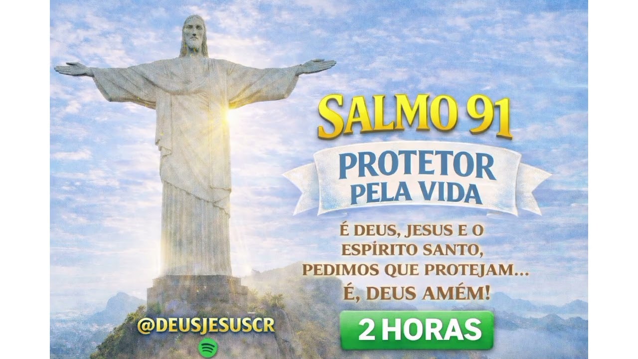 ORAÇÃO DA MANHÃ! SALMO 91 PROTETOR PELA VIDA. É DEUS, AMÉM! 2 HORAS.