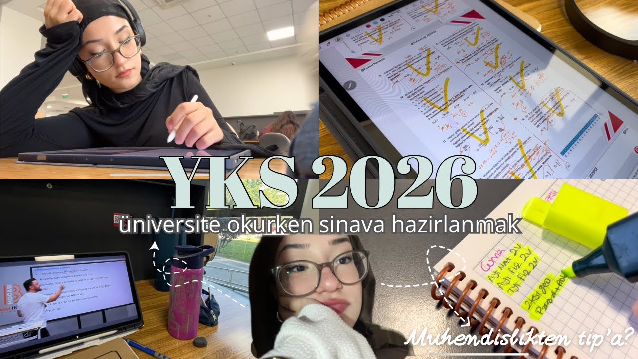 Yks2026 || Benimle kütüphanede 2 gün || Mühendislikten Tıp’a?