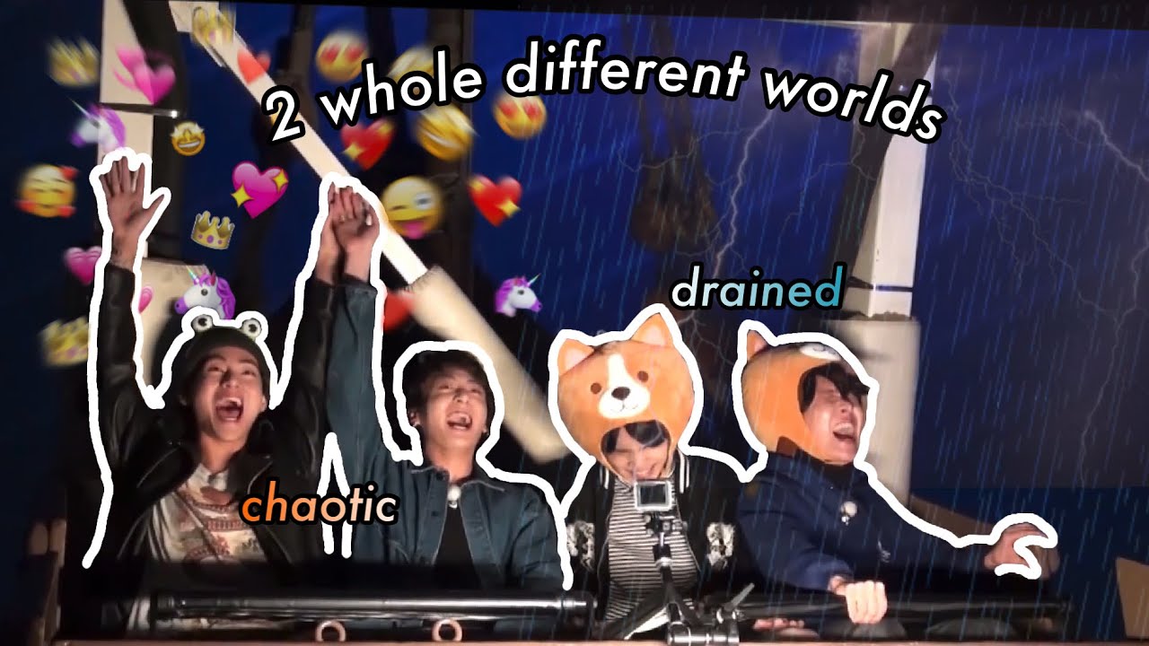 the difference between the hyung line & maknae line is hilarious for no reason | Hobi can do both!