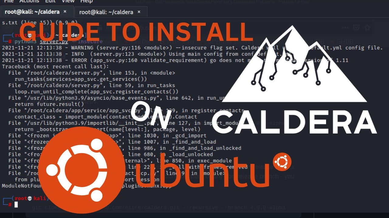 How to install Caldera Threat Hunting on linux #cybersecurity #caldera