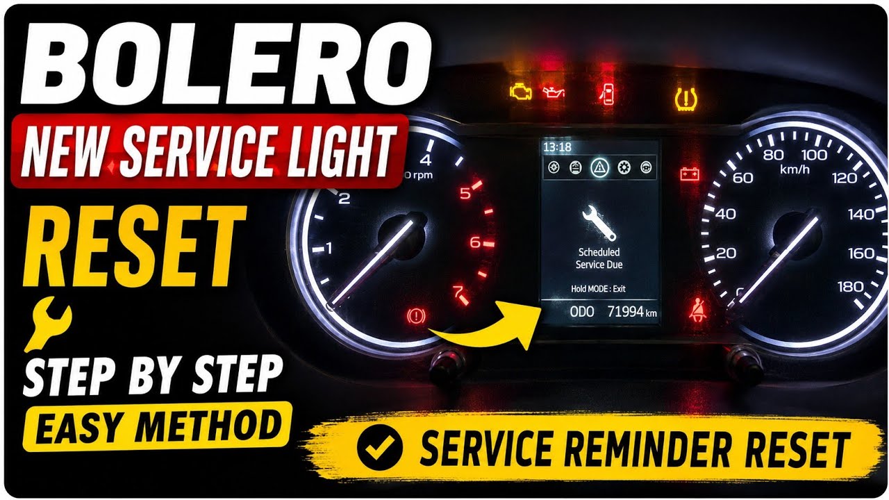 Bolero New Service light reset👉 How to reset service reminder light reset #bolero #servicelightreset