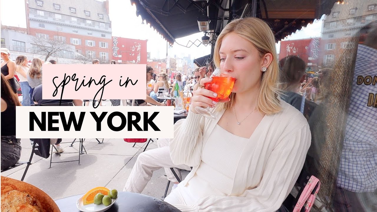 My Life in NYC Vlog! Spring days, sitting outside, fashion finds, *New York in March*
