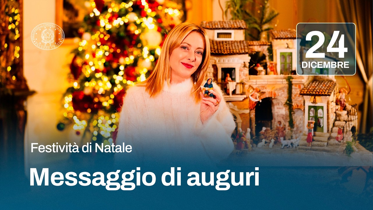 Gli auguri del Presidente Meloni per le festività