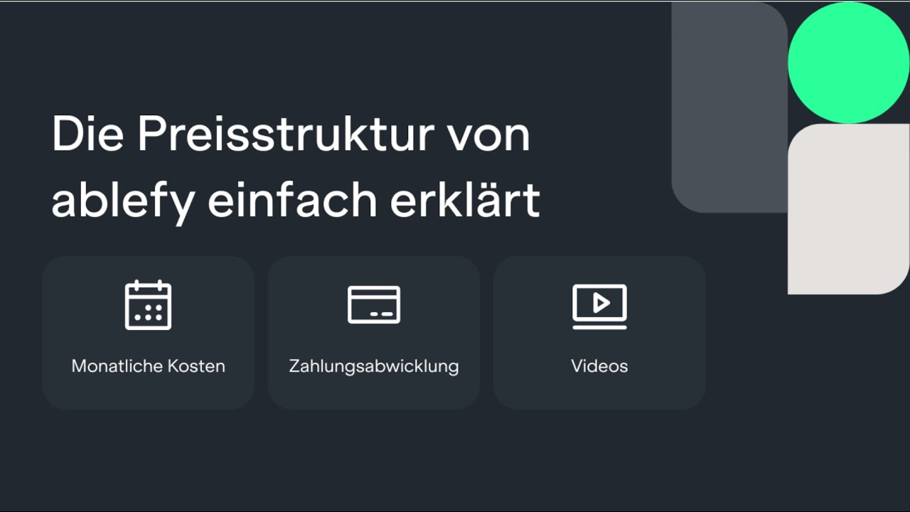 Die Preisstruktur von ablefy einfach erklärt | ablefy Onboarding