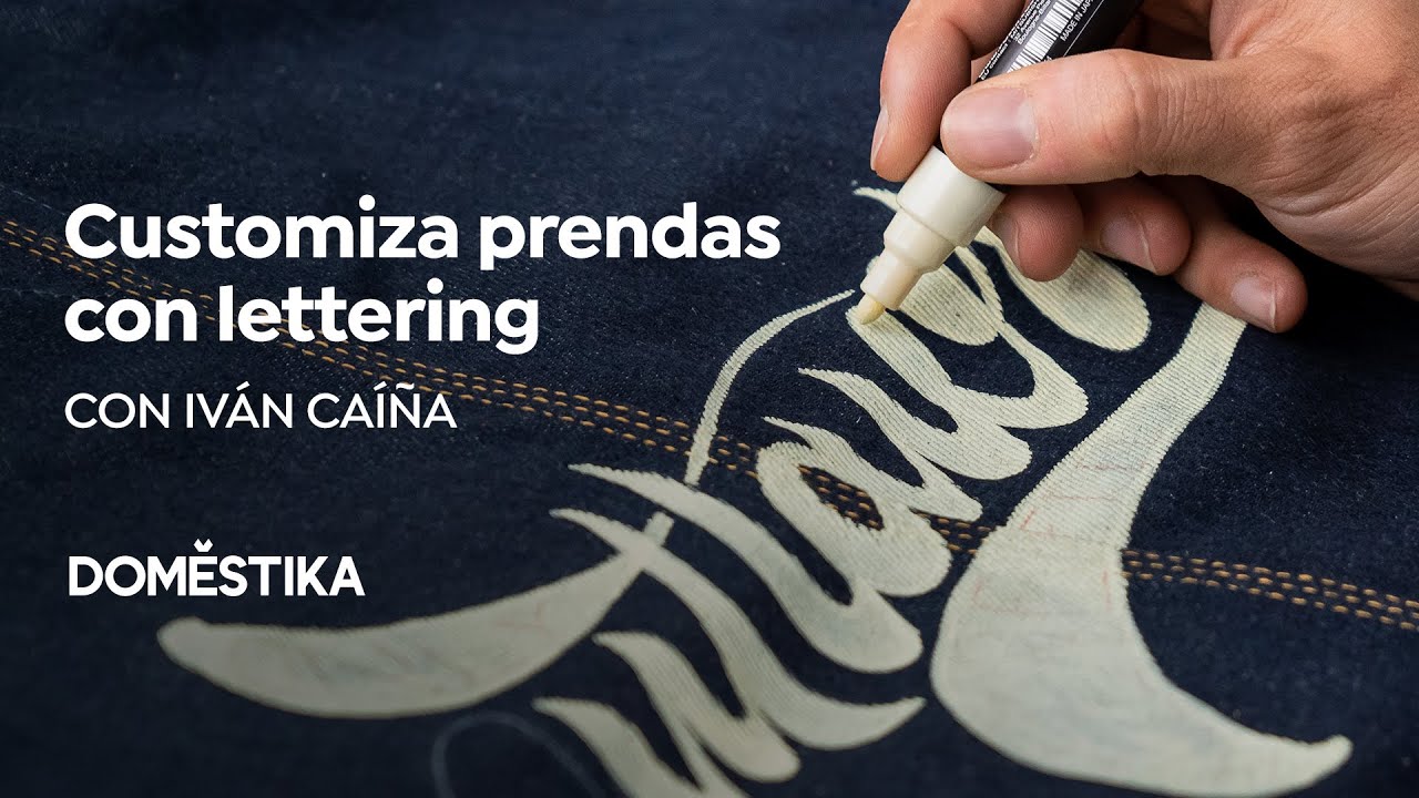 CURSO NUEVO Caligrafía y lettering para customización de prendas | Iván Caíña
