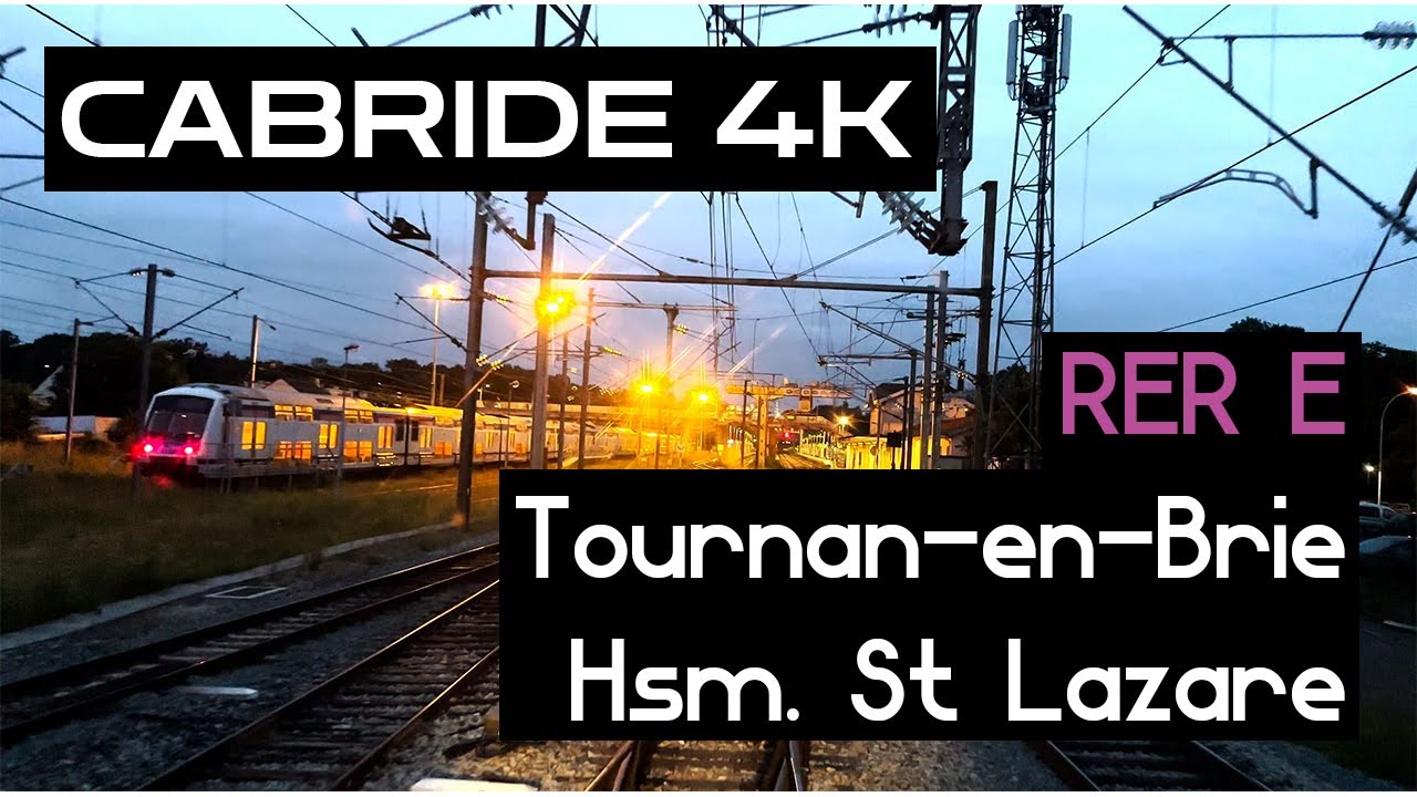 4Kᴴᴰᴿ60ᶠᵖˢ Cabride  (RER E) Tournan-en-Brie ➞ Hsm. St-Lazare | RER NG + Manœuvre à Gretz