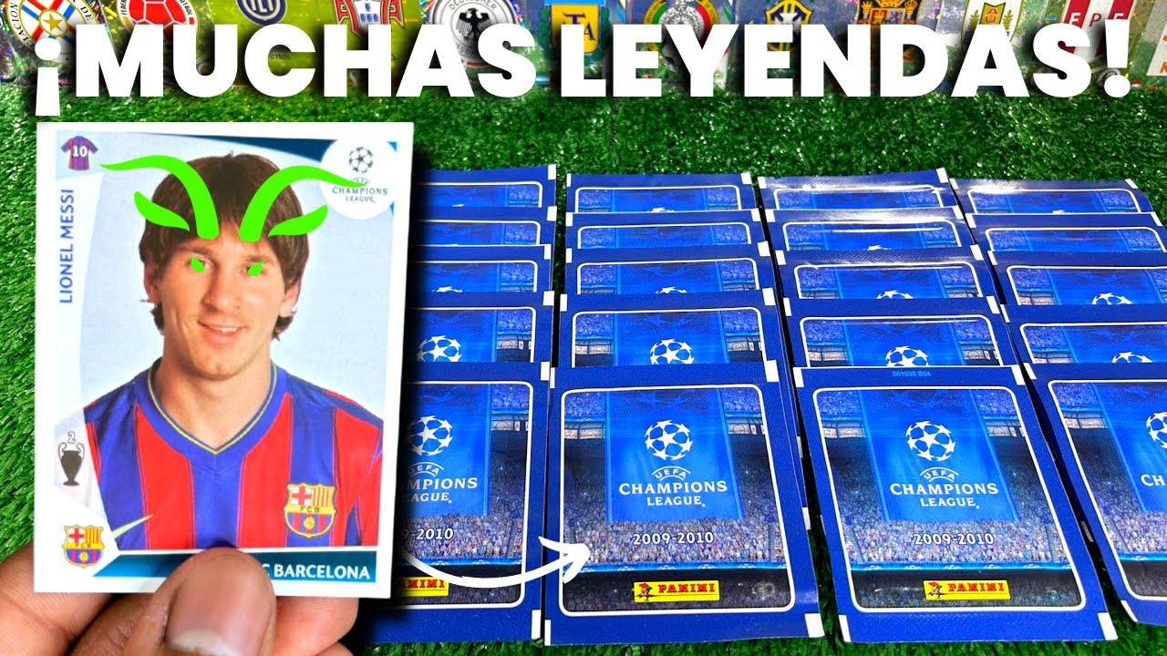¡FINALMENTE! 😱 *20 SOBRES* Panini Champions League 2009 2010