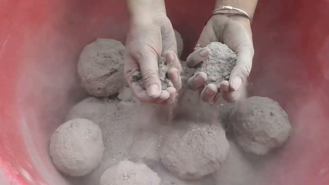 Dusty 🌪️ sand cement softness overload full dry crumbling