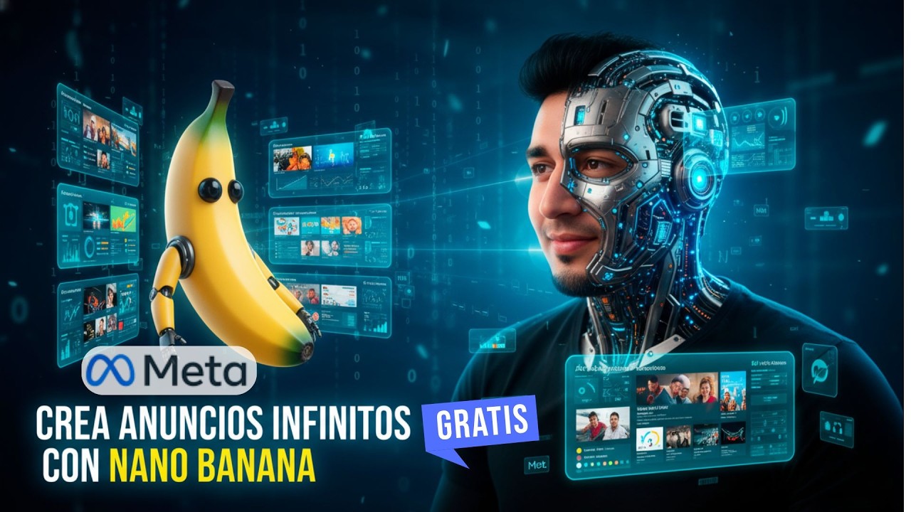 Cómo crear anuncios con Nano Banana 🍌 para Meta Ads 2026 [GRATIS]