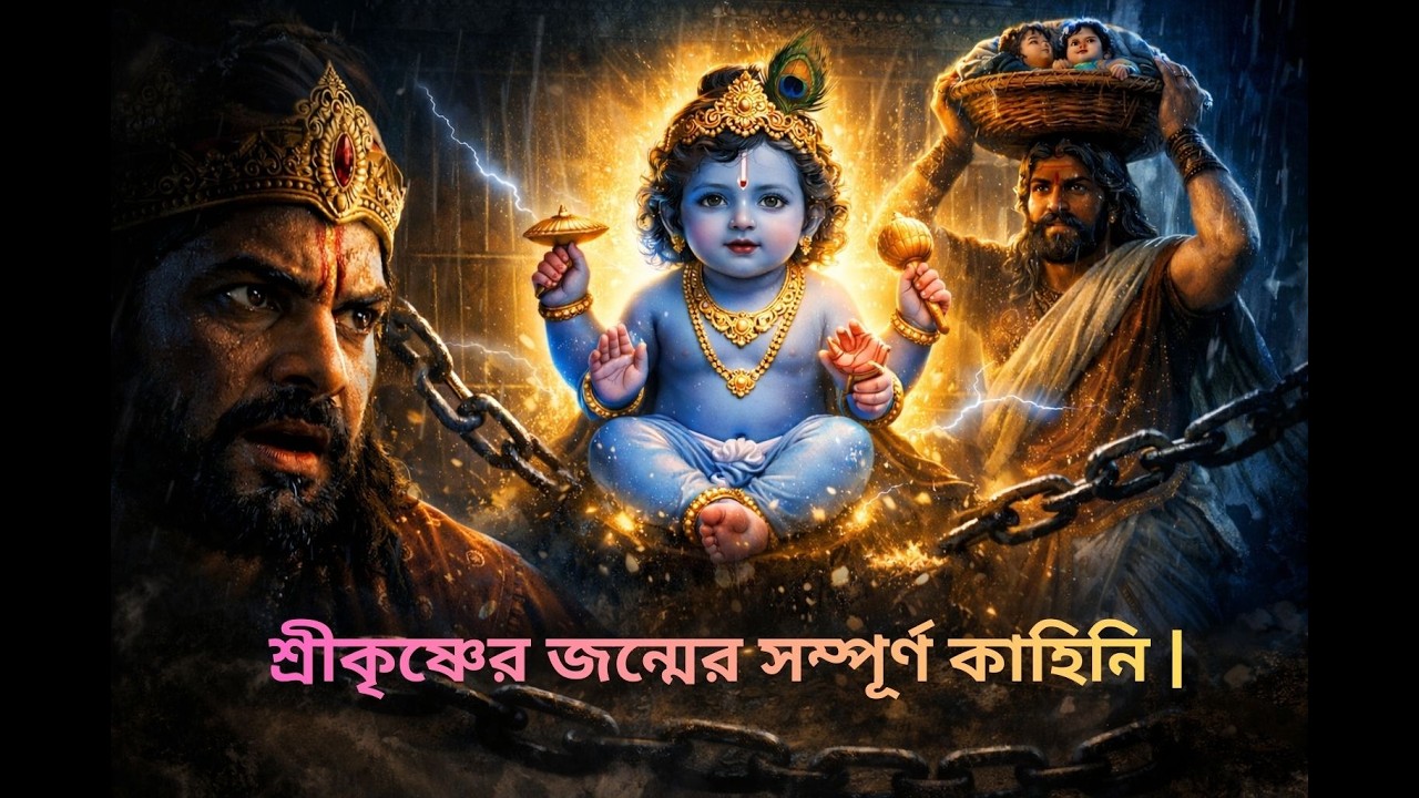 শ্রীকৃষ্ণের জন্মের সম্পূর্ণ কাহিনি | কারাগার থেকে গোকুল পর্যন্ত I #motivation